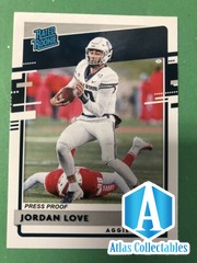 2020 Panini Chronicles Draft Picks Press Proof Blue Jordan Love #7 Rookie